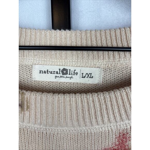 Natural Life Taylor Oversized Sweater Women's L/XL Colorful Abstract Art to Wear - Picture 5 of 10